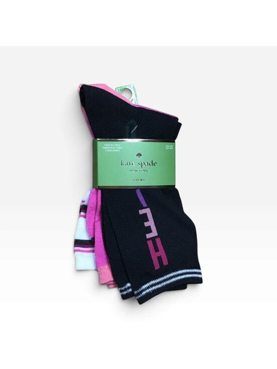 Kate Spade New York Accessories - Kate Spade Women's Hello Crew Socks - 3 Pairs Size 4-10 - Brand New